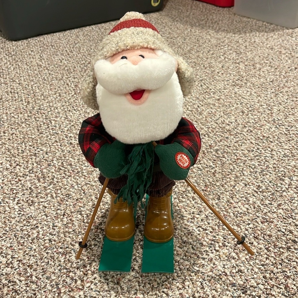 Department 56 Santa Skier Rockin' Rollers (NOT WORKING)